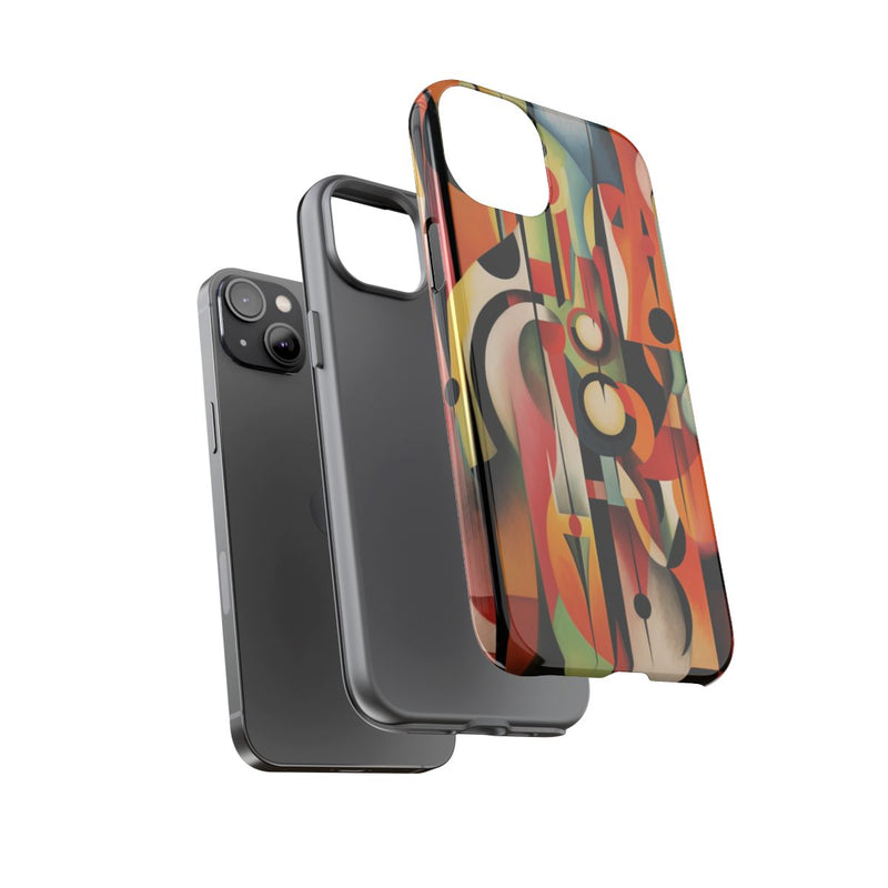 Abstracte Geometrische Vormen in Warme Kleuren