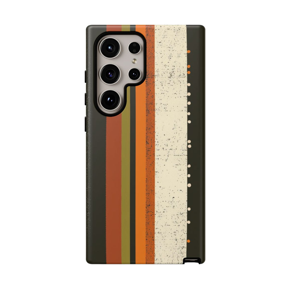 Retro Verticale Strepen en Stippenpatroon