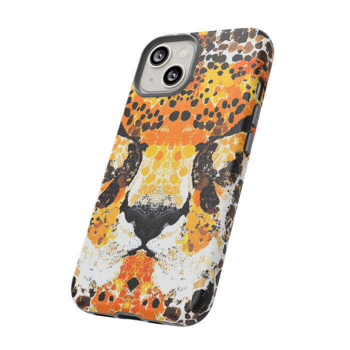 Abstracte Cheetakop met Vlekkenpatroon