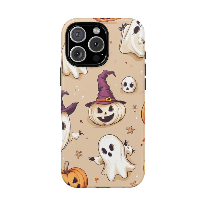 Schattige Halloween Geestjes en Pompoenen Patroon