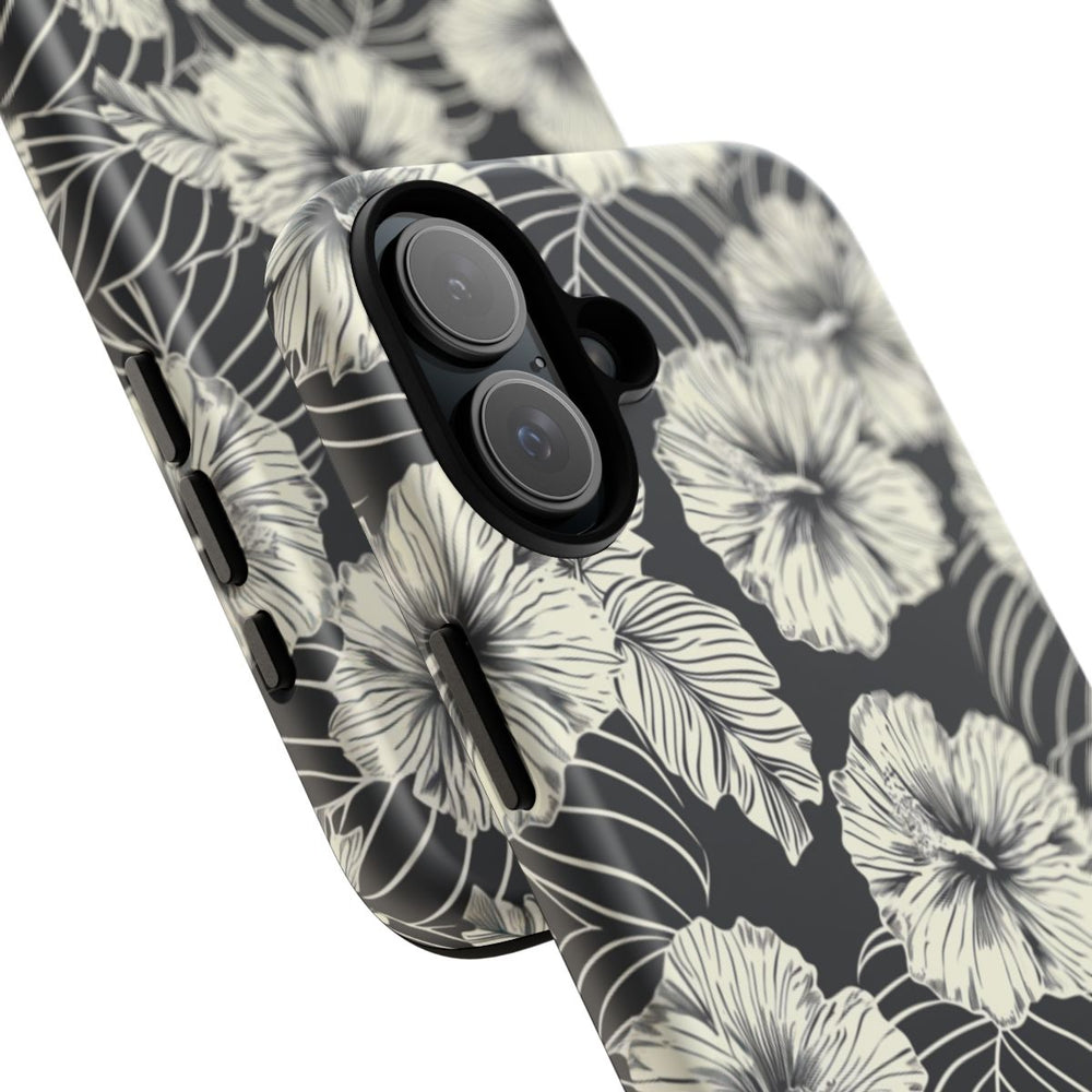 Monochroom Bloemenpatroon