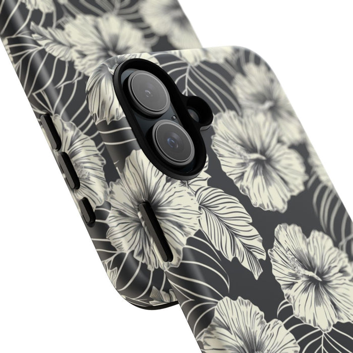 Monochroom Bloemenpatroon