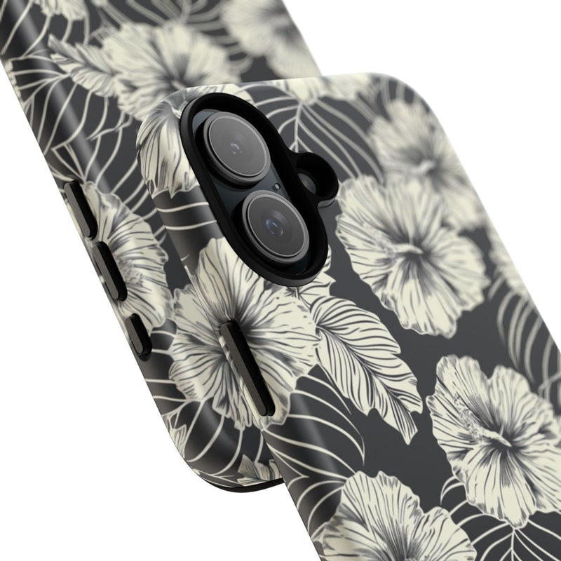 Monochroom Bloemenpatroon