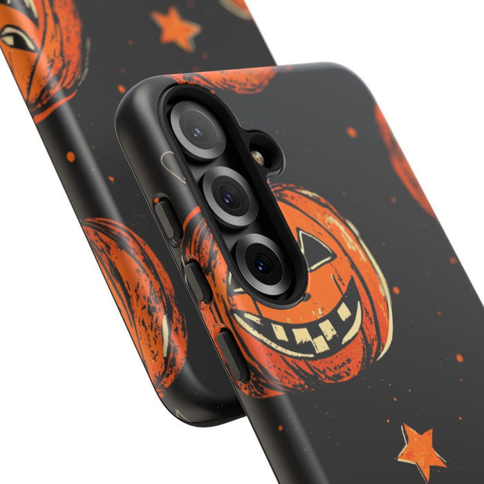 Grunge Halloween Pompoenenpatroon