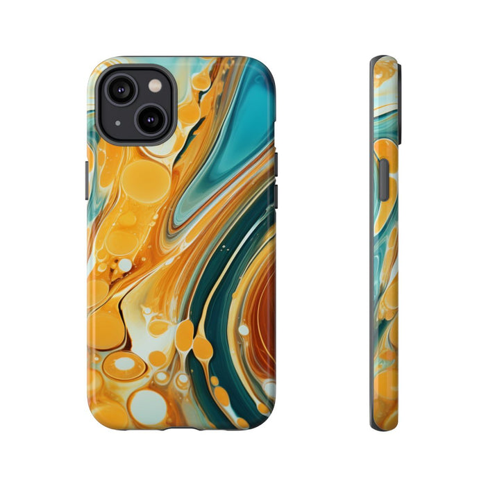 Turquoise en Honing Swirl Epoxy Patroon