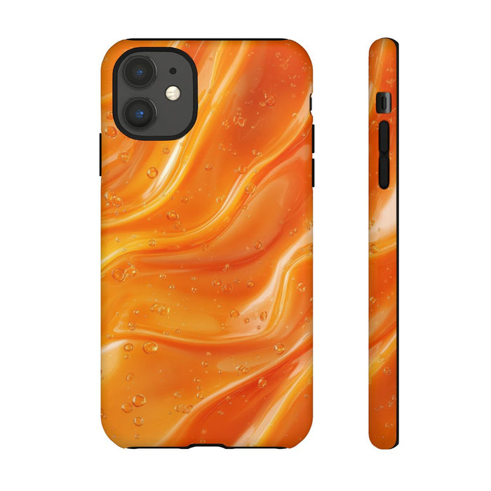 Monochrome Oranje Vloeibare Golven