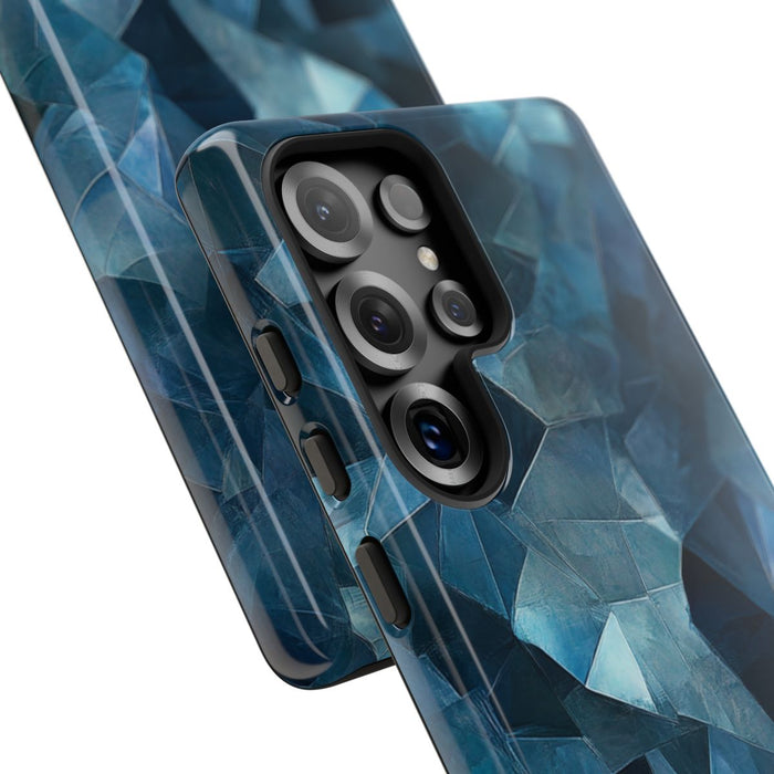 Blauw Gekristalliseerd Abstract Patroon