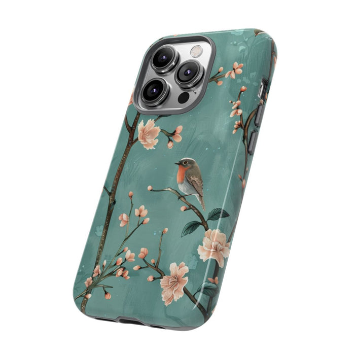 Perzikbloesem en Roodborstjes Patroon