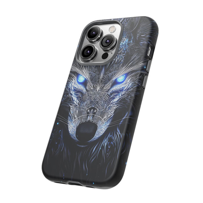 Majestueuze Wolf met Gloeiende Ogen