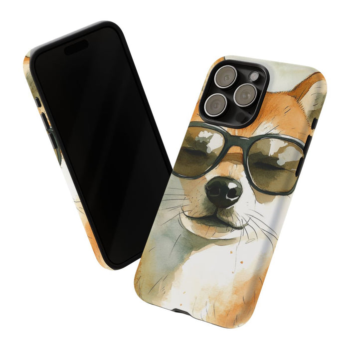 Stoere Shiba Inu met Zonnebril