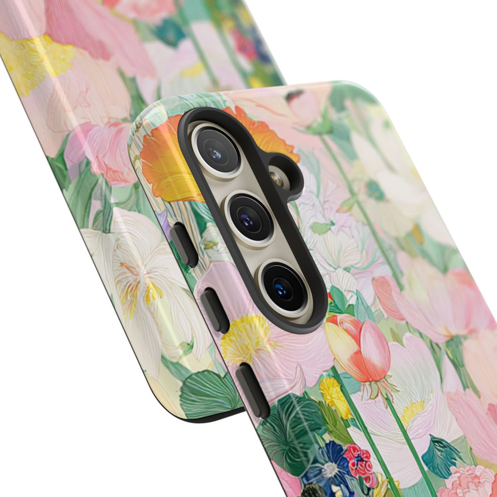 Fraaie Pastelkleurige Bloementuin