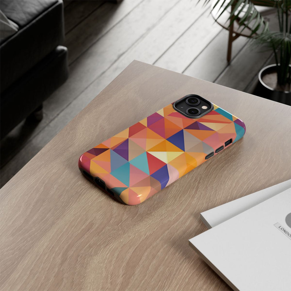 Kleurrijk Geometrisch Hoekpatroon