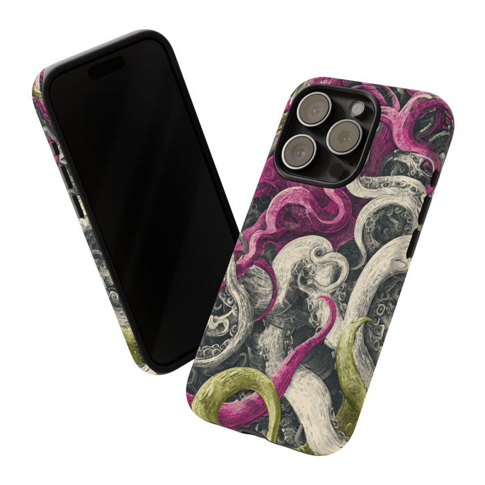 Gedetailleerd Tentakelpatroon met Wervelende Swirls