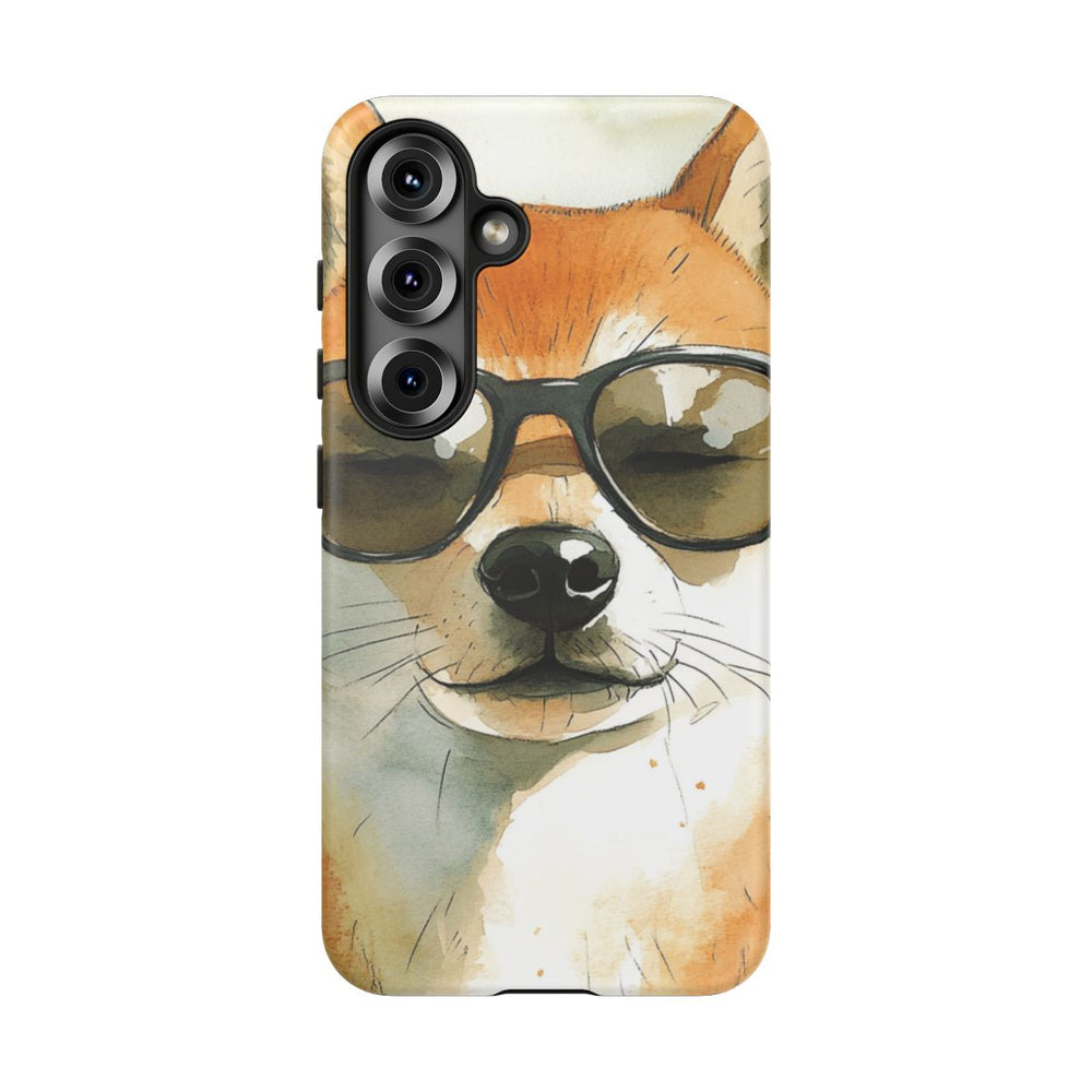 Stoere Shiba Inu met Zonnebril