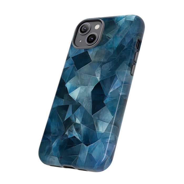 Blauw Gekristalliseerd Abstract Patroon