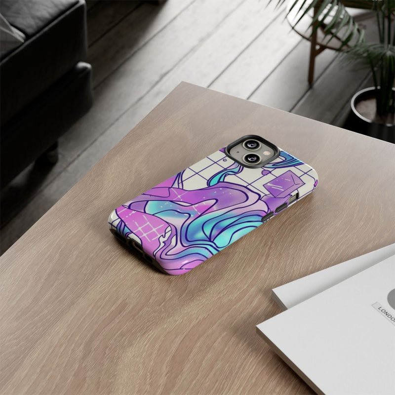 Abstract Kristal Vaporwave Patroon