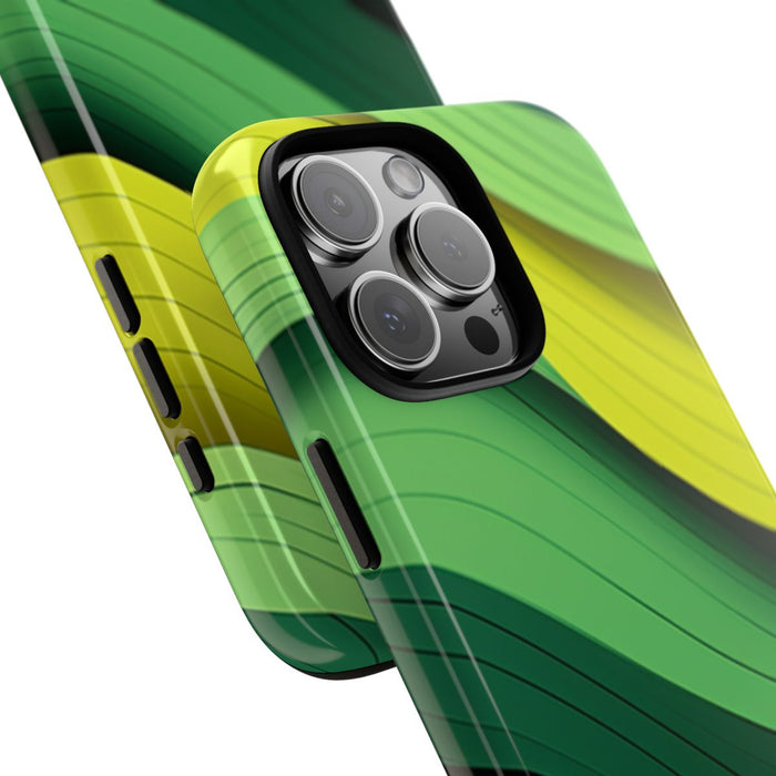 Groen-Geel Golvenpatroon
