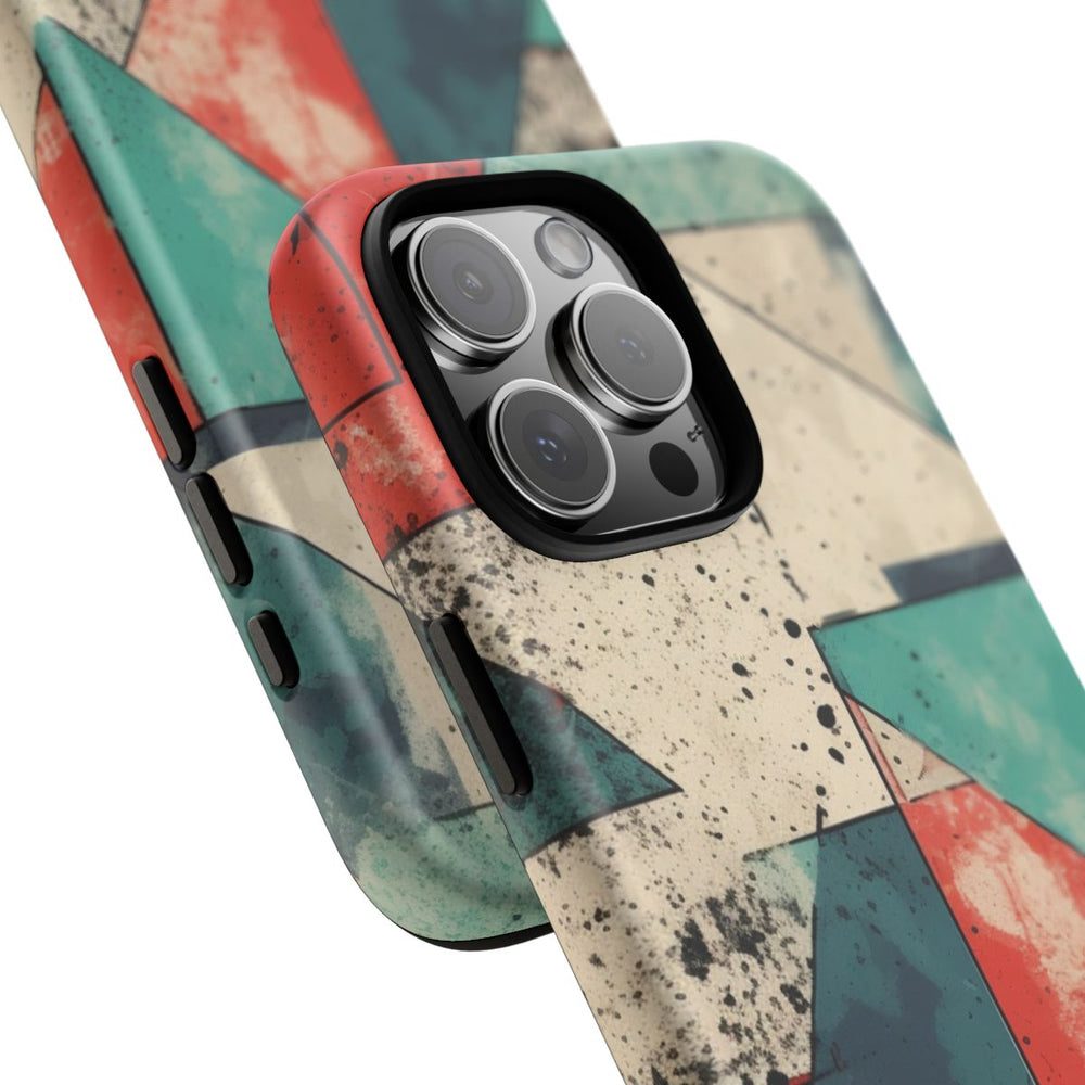 Abstract Geometrisch Patroon in Gedempte Kleuren