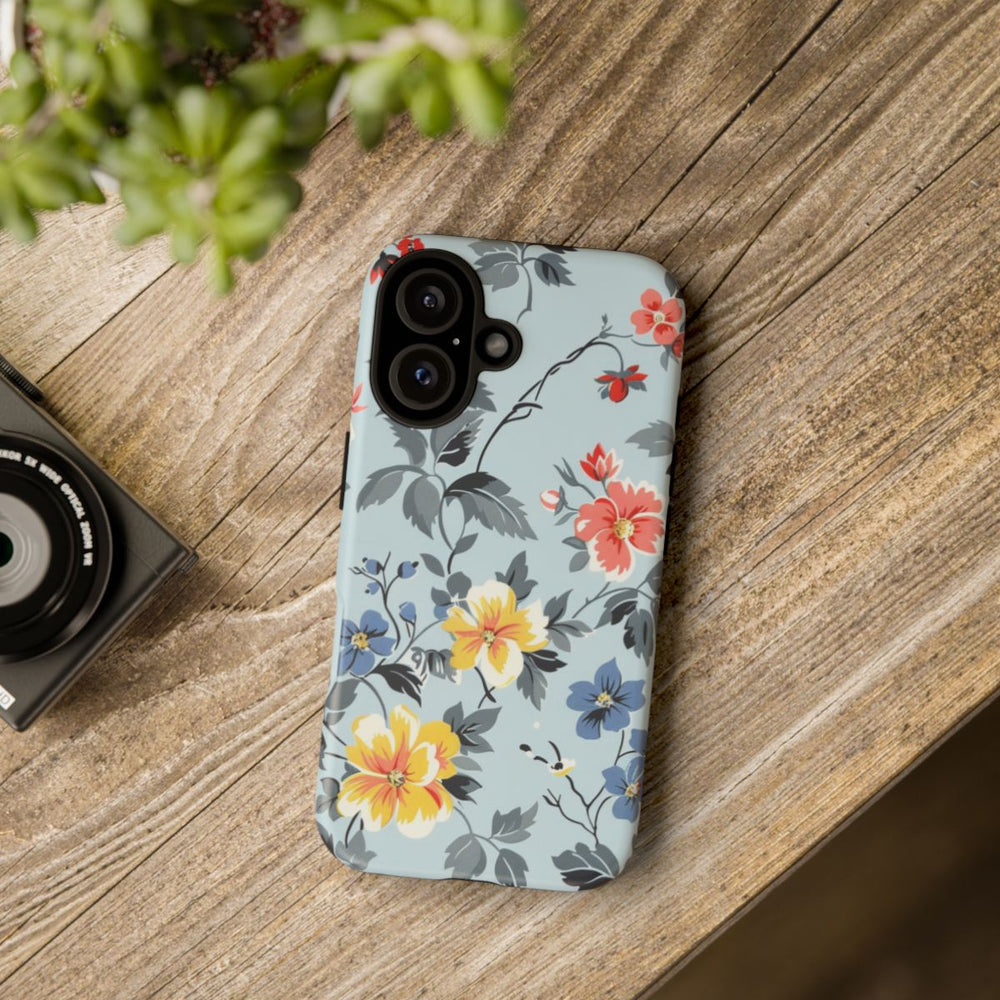 Vintage Bloemenpatroon in Pastelkleuren