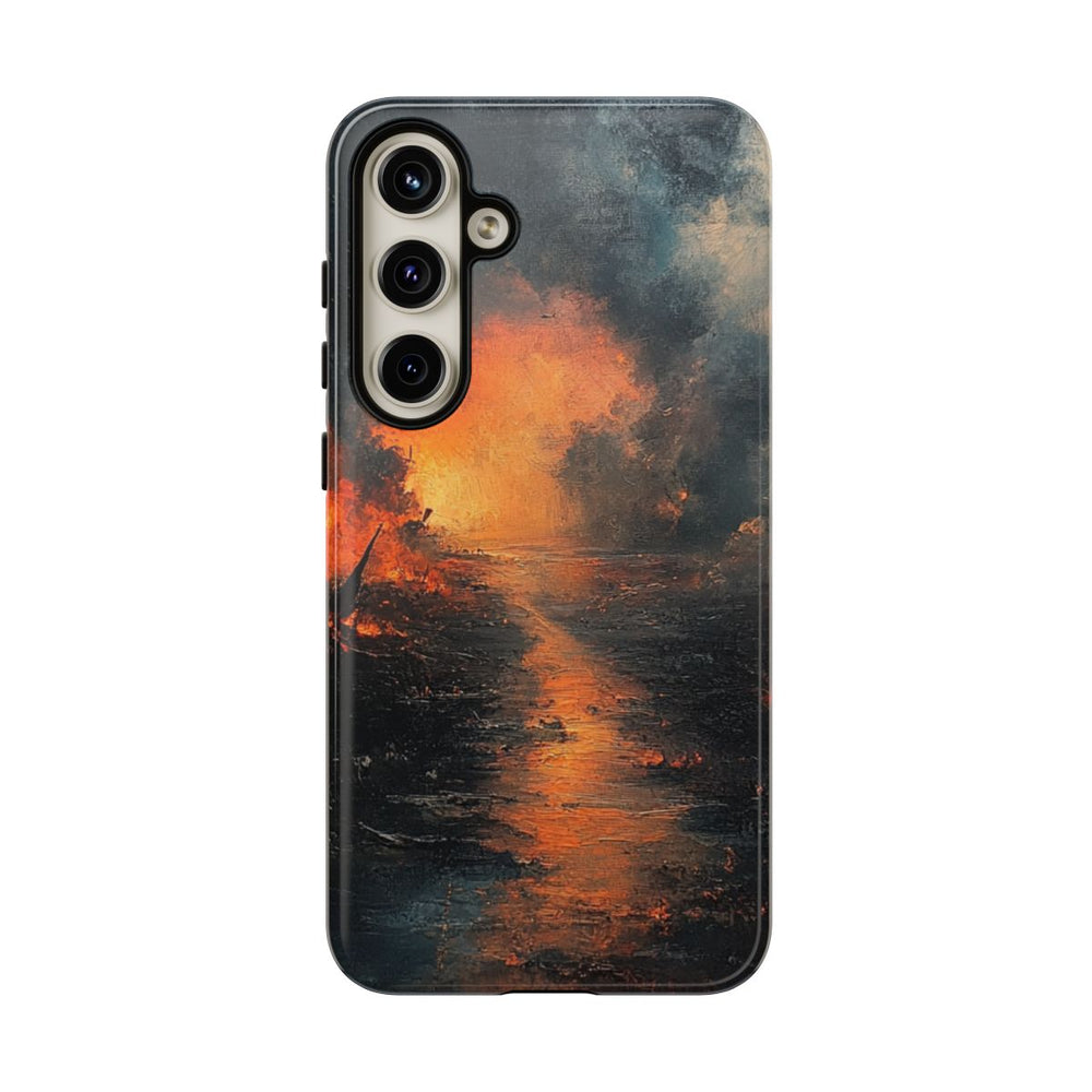 Vurige Oorlogslandschap met Rook