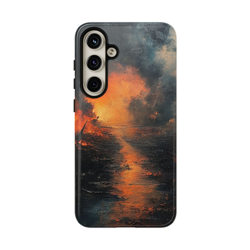 Vurige Oorlogslandschap met Rook