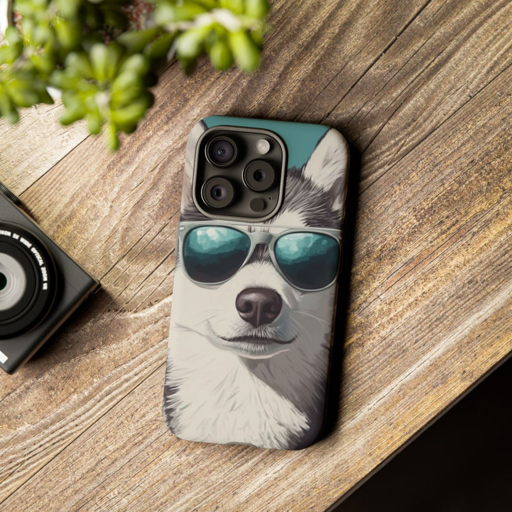 Stoere Husky met Zonnebril