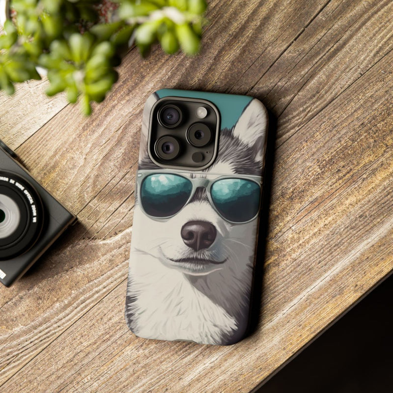 Stoere Husky met Zonnebril