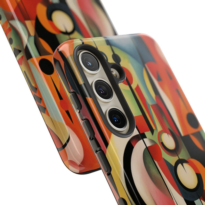 Abstracte Geometrische Vormen in Warme Kleuren