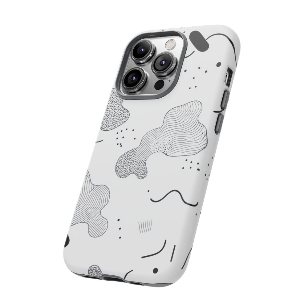 Abstract Zwart-Wit Minimalistisch Patroon