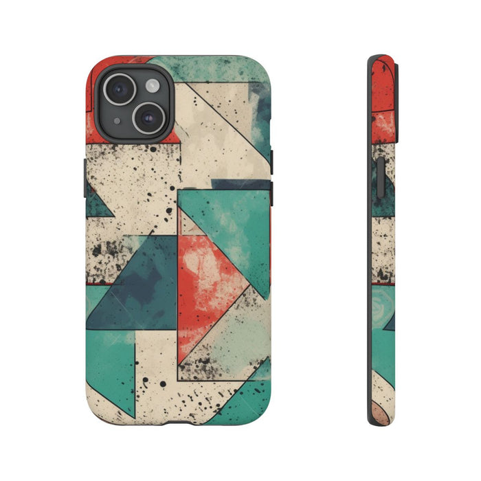 Abstract Geometrisch Patroon in Gedempte Kleuren