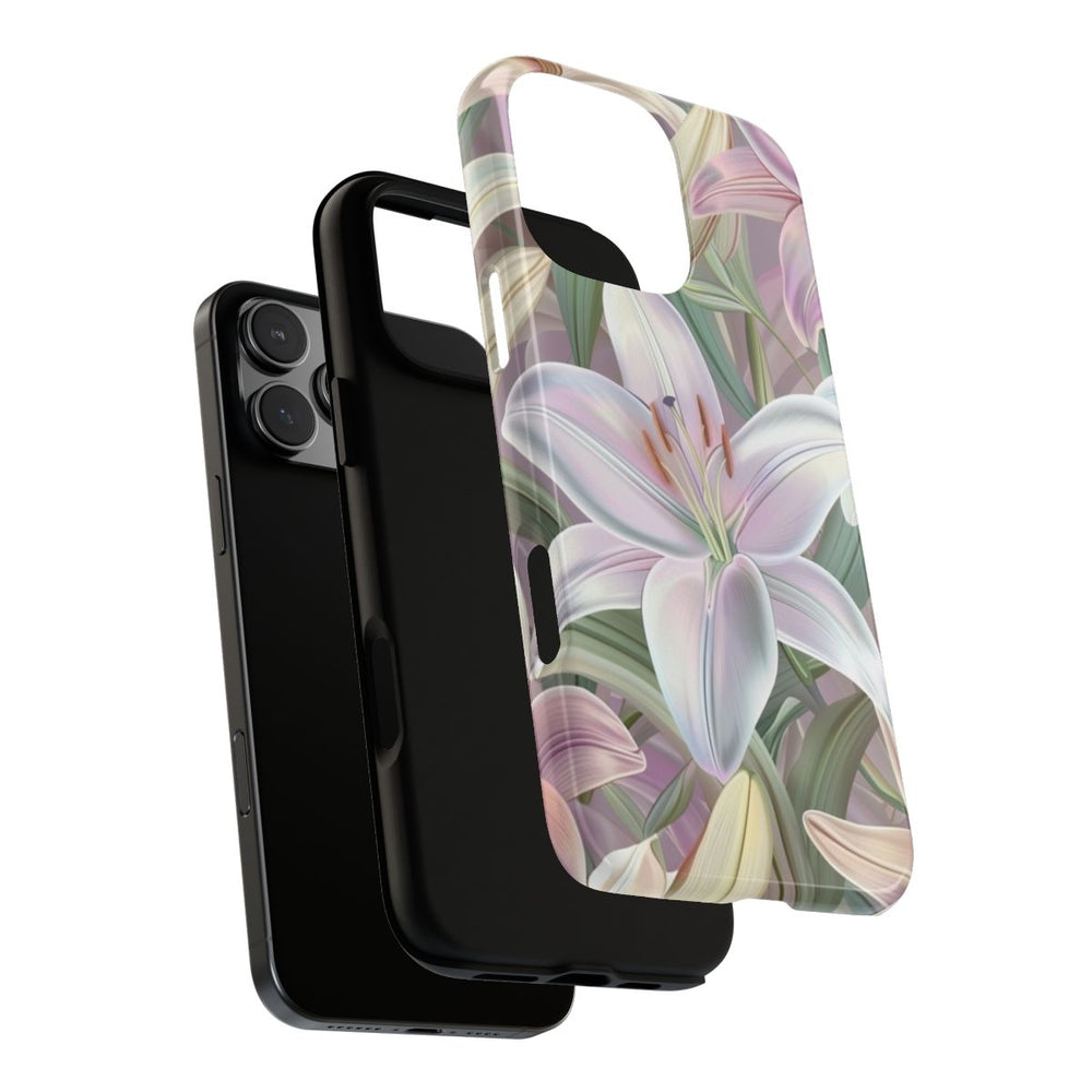 Pastelkleurige Paaslelies Bloemenpatroon