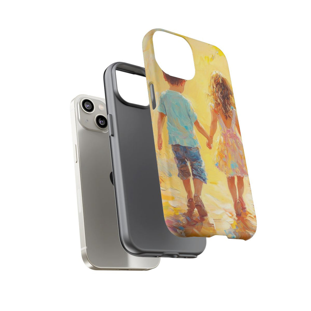 Kinderen Hand in Hand in Vrolijke Kleuren