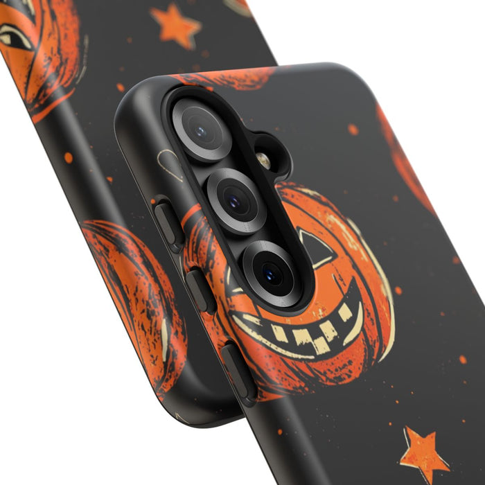 Grunge Halloween Pompoenenpatroon