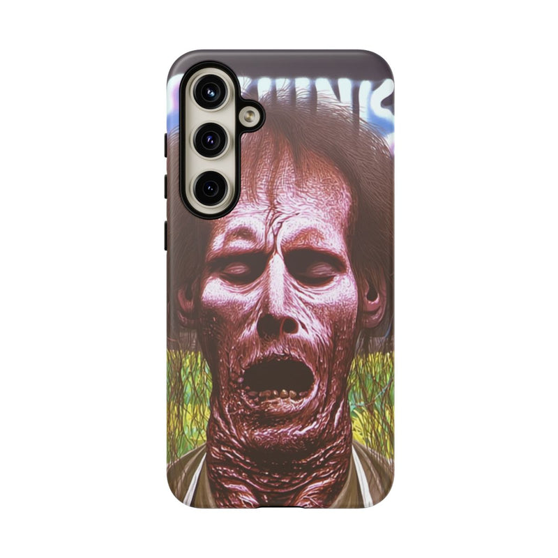 Surrealistisch Zombiegezicht met Vurige Lucht