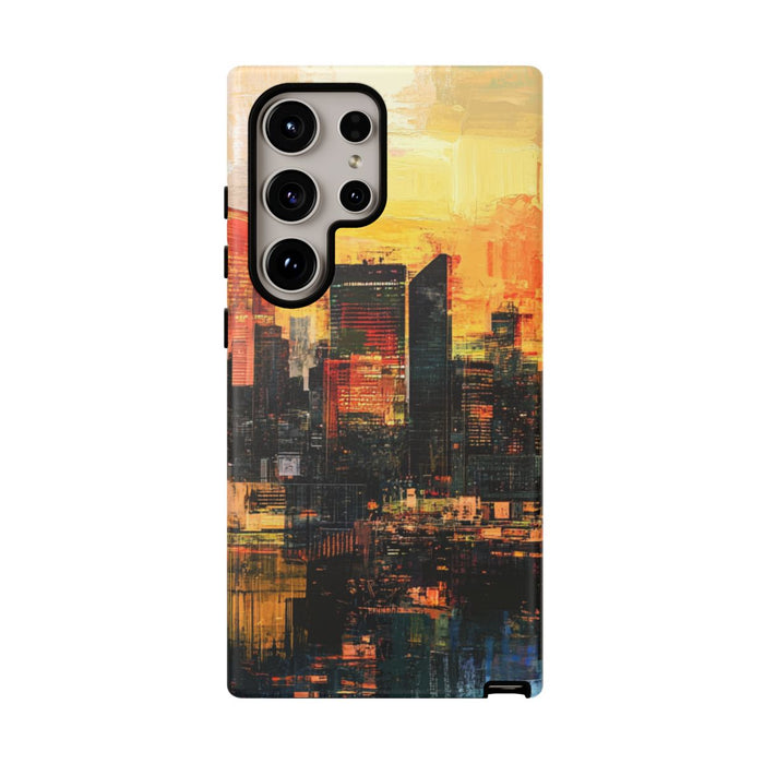 Abstracte Stedelijke Zonsondergang