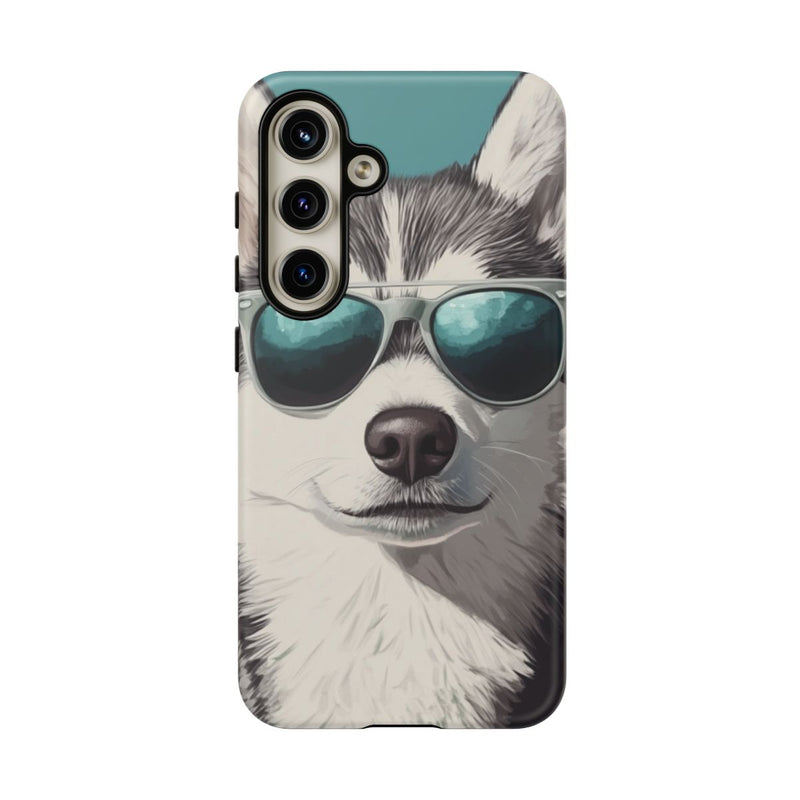 Stoere Husky met Zonnebril