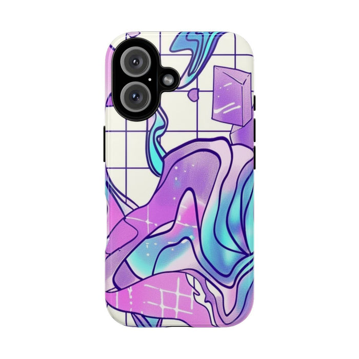 Abstract Kristal Vaporwave Patroon