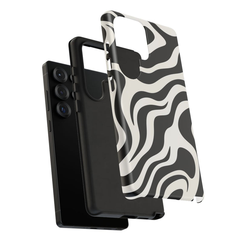 Zwart-Wit Abstract Zebra-Patroon