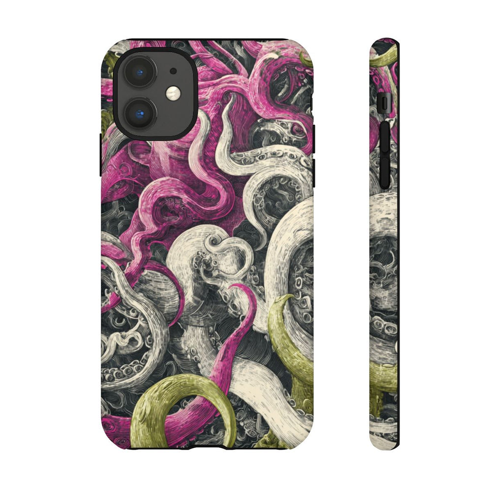 Gedetailleerd Tentakelpatroon met Wervelende Swirls