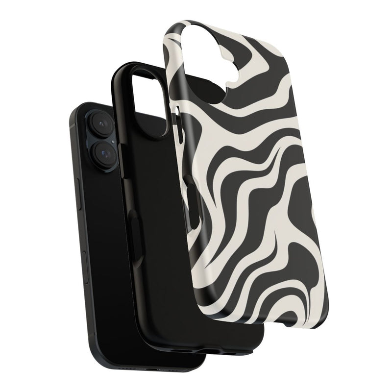 Zwart-Wit Abstract Zebra-Patroon