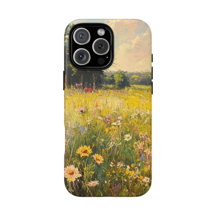 Zonnige Bloemenweide met Wilde Bloemen