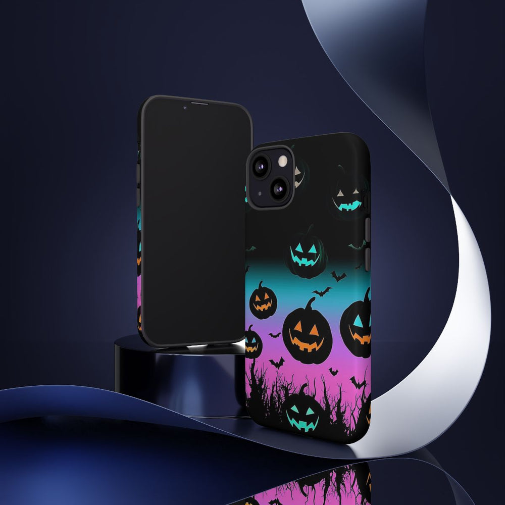 Gloeiende Halloween Pompoenen en Vleermuizen