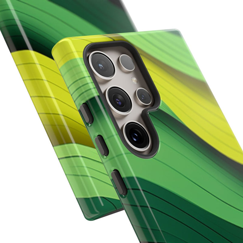 Groen-Geel Golvenpatroon