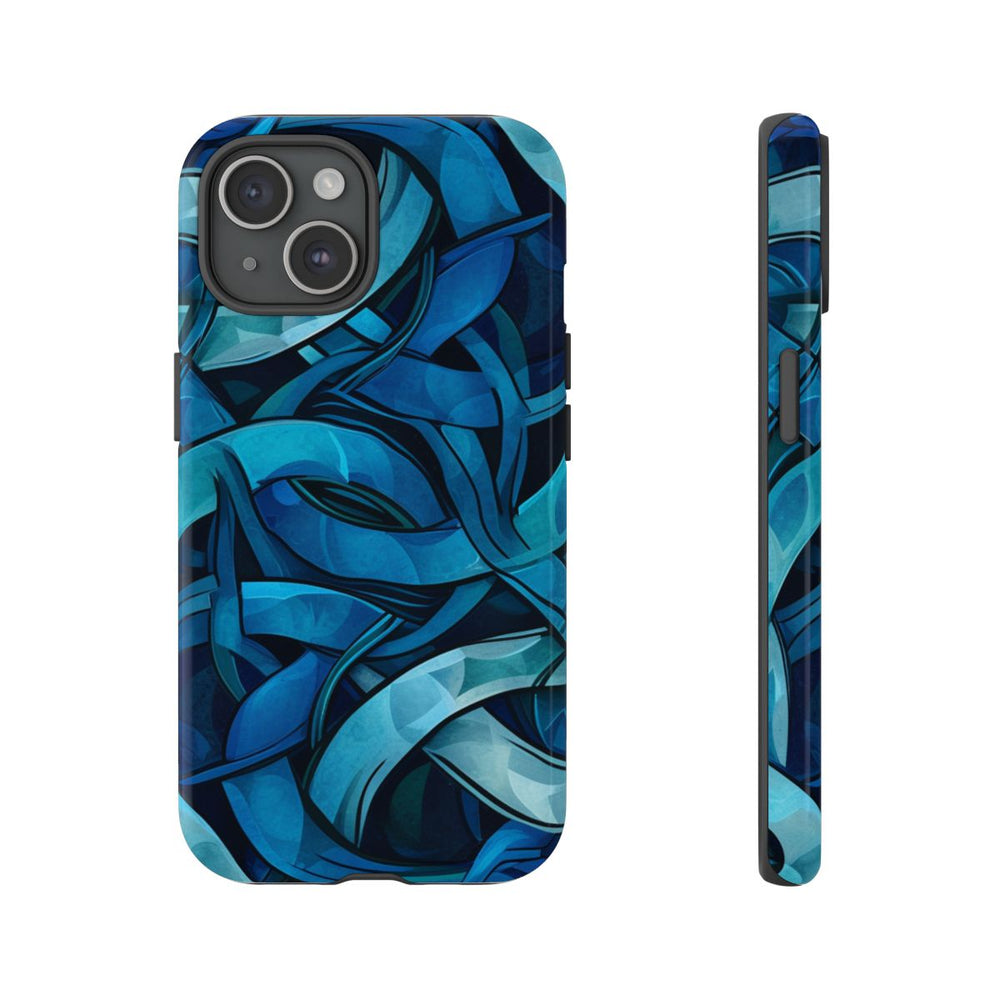 Blauw Keltisch Knoopmotief