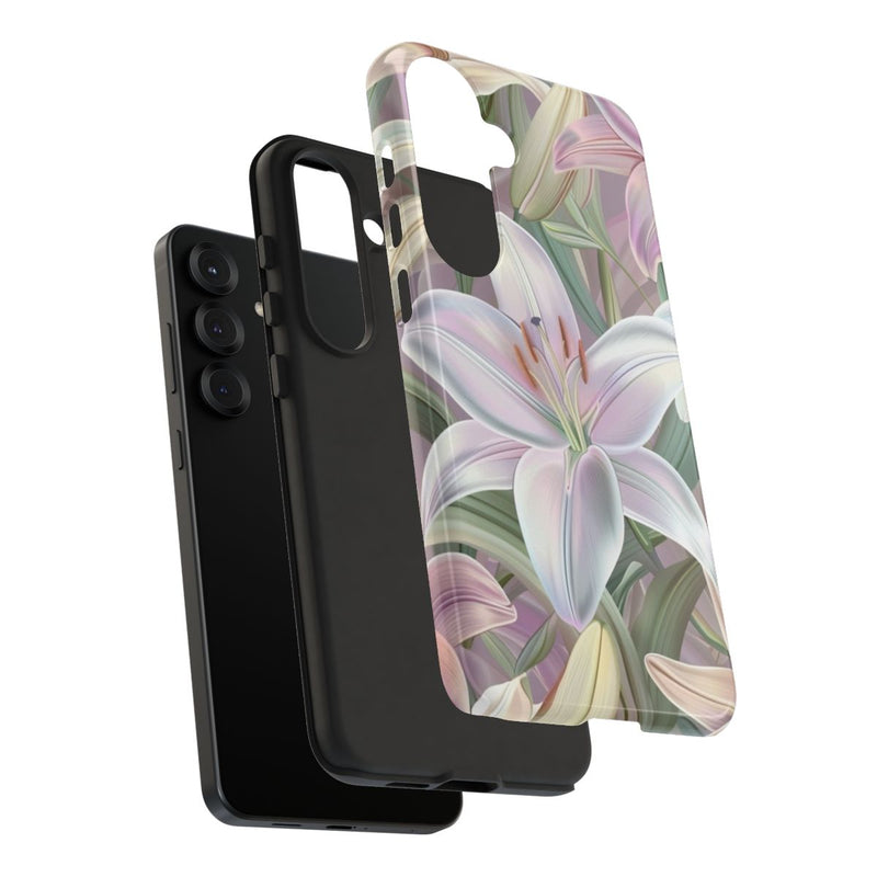 Pastelkleurige Paaslelies Bloemenpatroon
