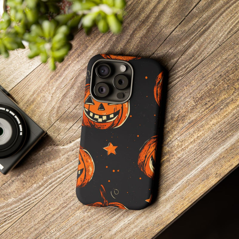 Grunge Halloween Pompoenenpatroon