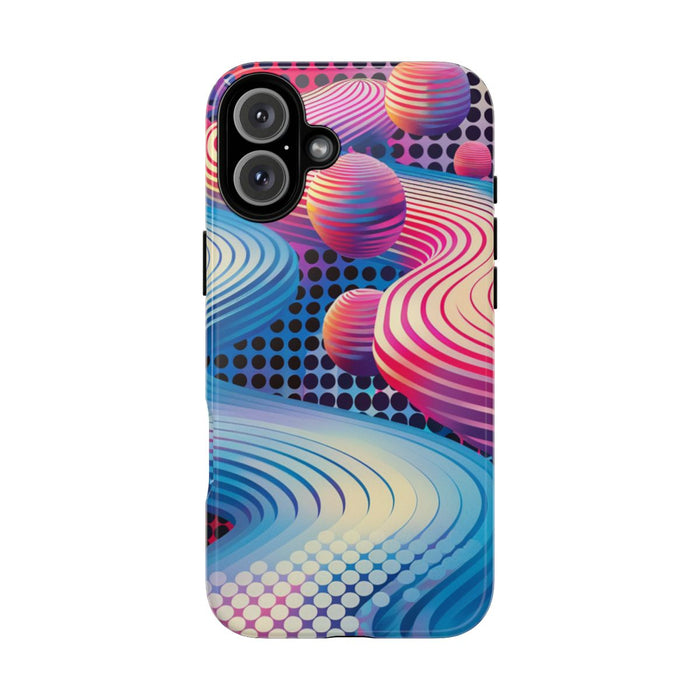 Kleurrijke Abstracte 3D-Golven en Bollen