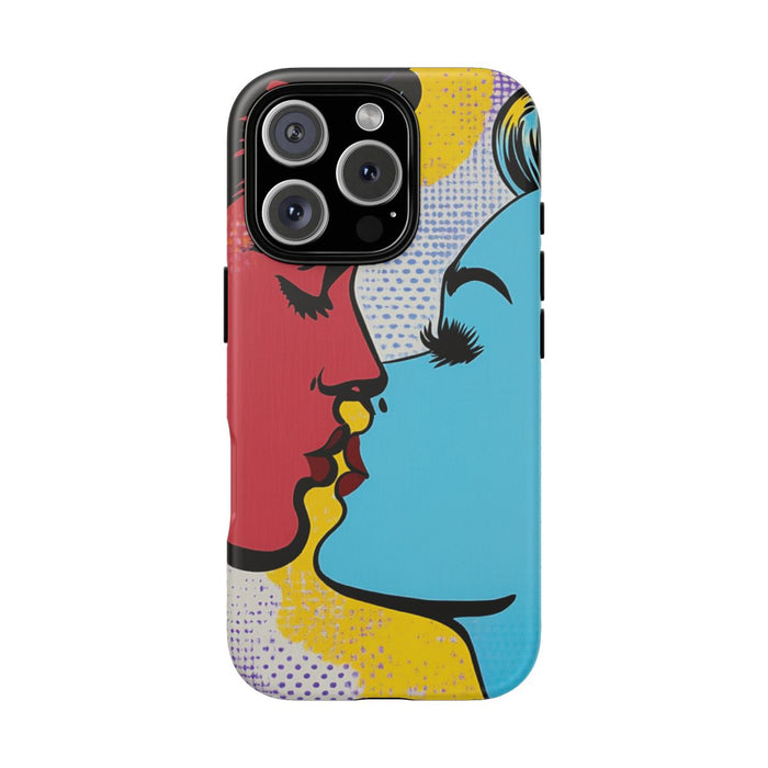 Kussend Stel in Popart