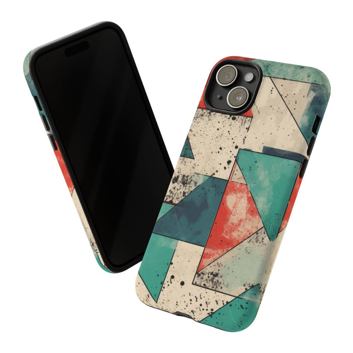 Abstract Geometrisch Patroon in Gedempte Kleuren