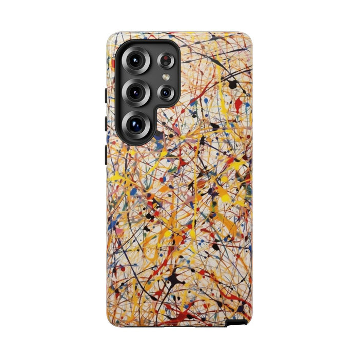 Kleurrijke Chaotische Lijnen Abstracte Kunst